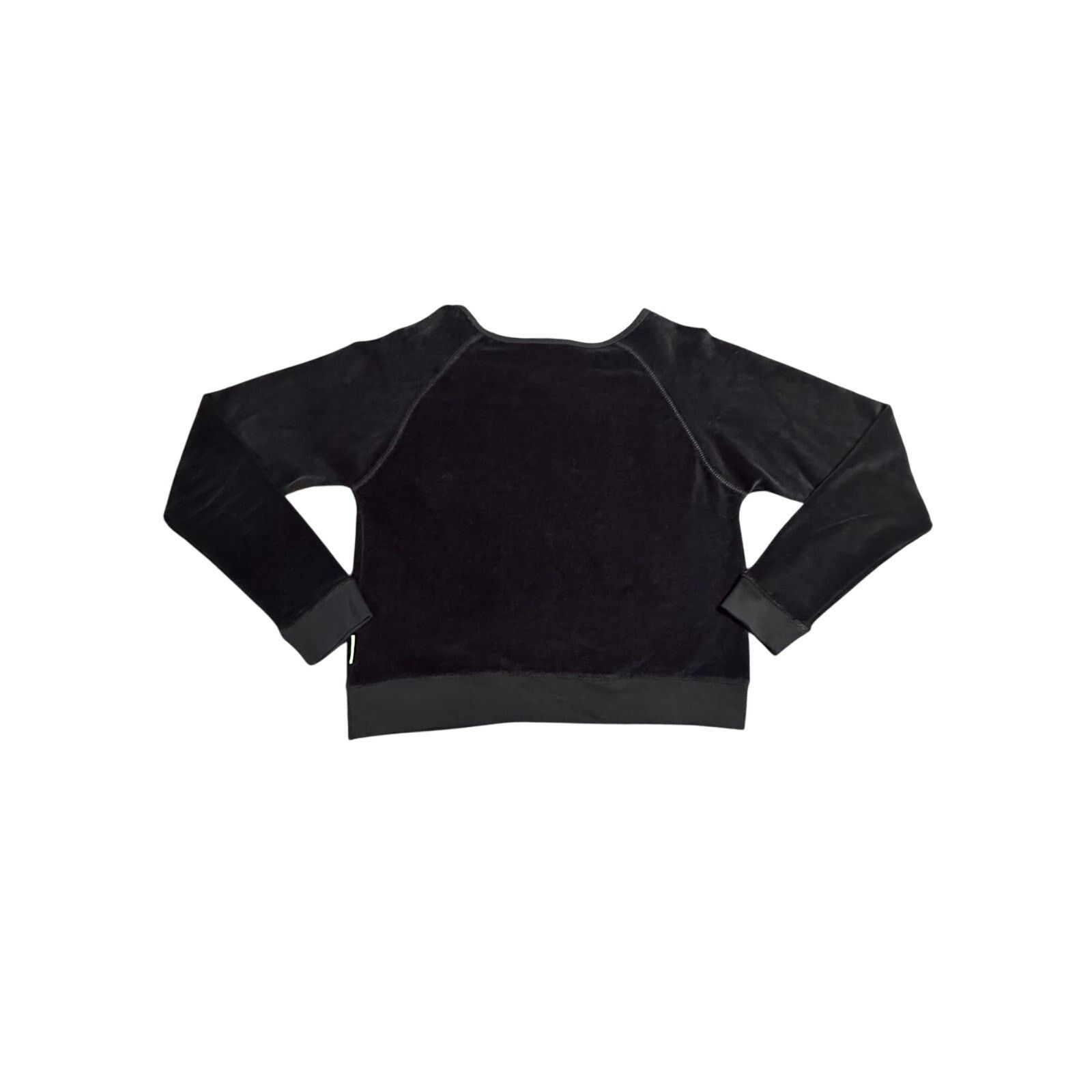 Nautica Vintage Y2K Nautica Sleepwear Black Velour Long Sleeve Top Size M / US 6-8 / IT 42-44 - 2 Thumbnail