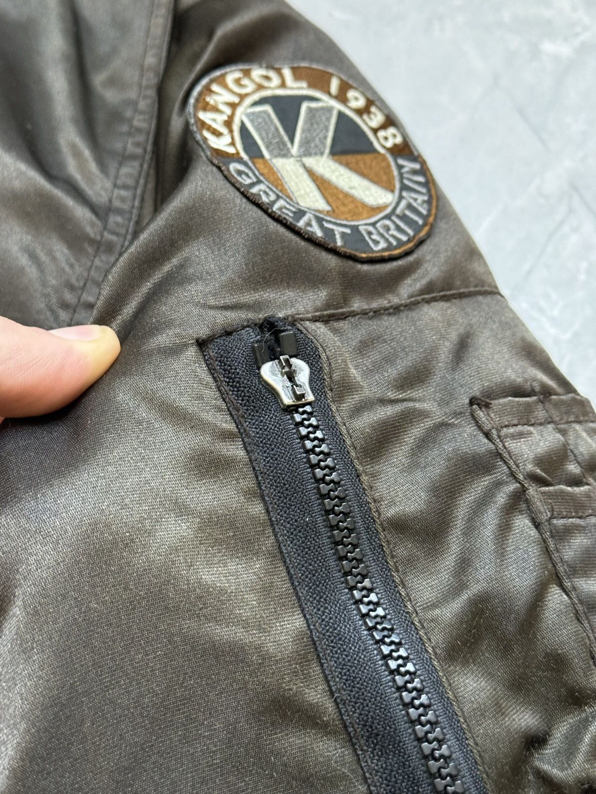 Kangol Vintage Kangol MA-1 Bomber Jacket Cropped Oversized Rare Size US M / EU 48-50 / 2 - 9 Thumbnail
