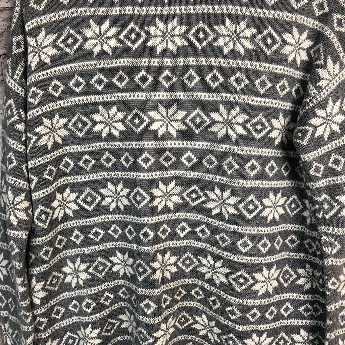 Homespun Knitwear × Japanese Brand Boutique Grey art design cardigan Knitwear #A223 Size US L / EU 52-54 / 3 - 13 Thumbnail