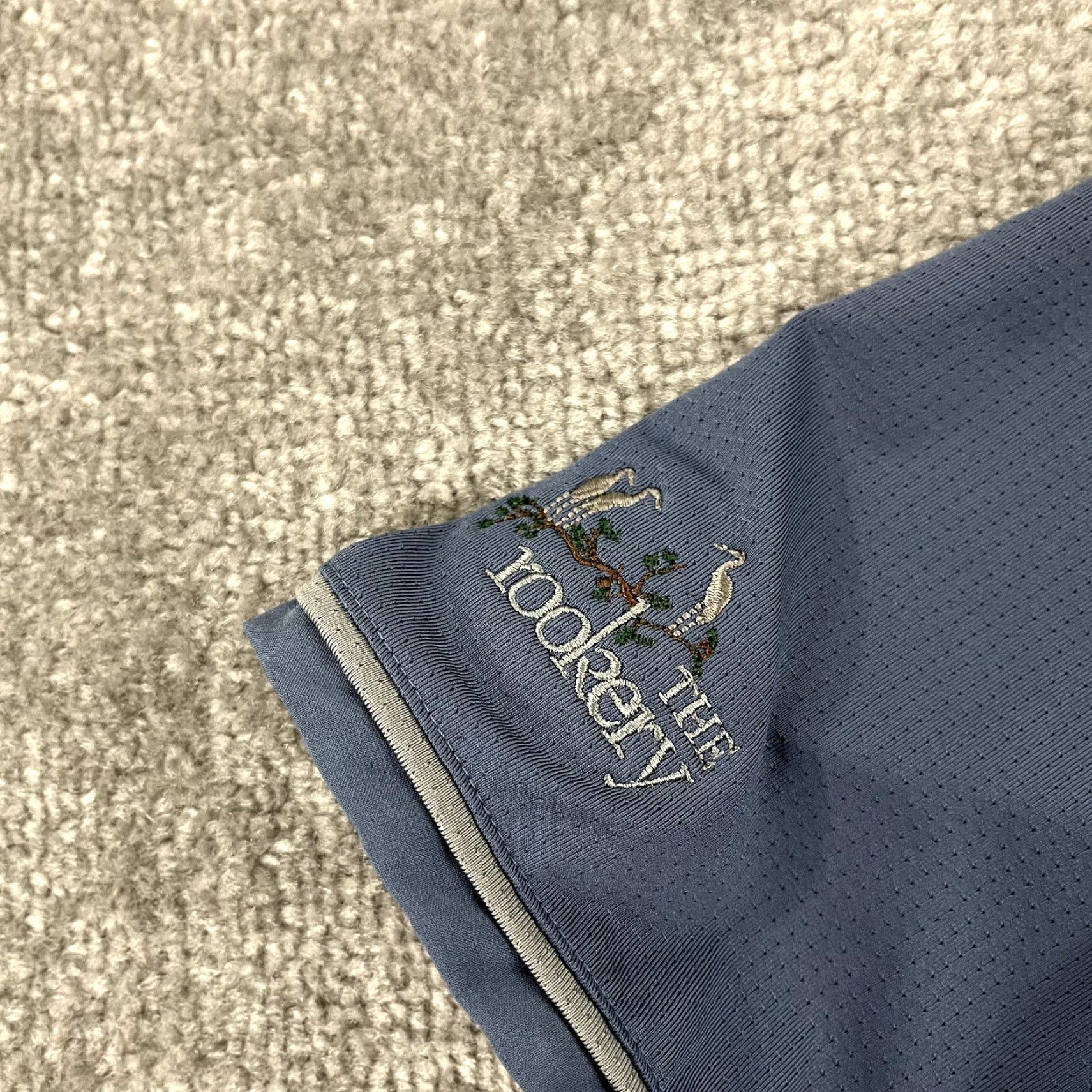 Adidas ADIDAS Polo Shirt Mens Large Gray Blue The Rookery Golf Delaware Climacool Sport Shirt Mens Regular Polo Golf Size US L / EU 52-54 / 3 - 2 Thumbnail