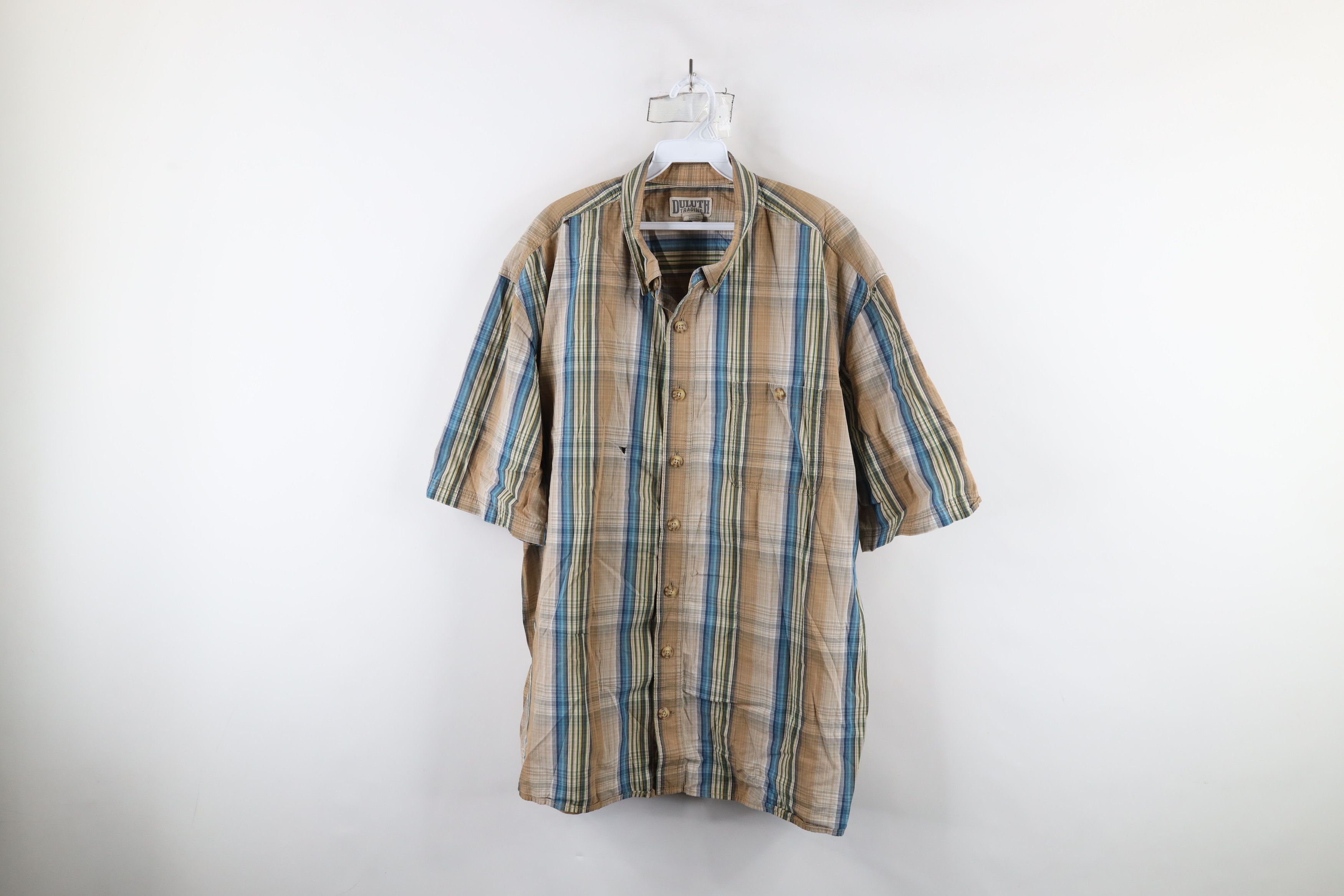Duluth Trading Company × Vintage Duluth Trading Co Short Sleeve Button Down Shirt Plaid AS IS Size US XXL / EU 58 / 5 - 1 Thumbnail