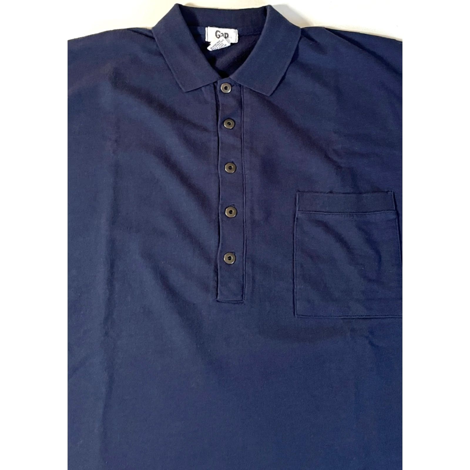 Gap VINTAGE Gap Polo Shirt Long Sleeve Men’s Navy Sz M Relaxed Fit Shirt Size US M / EU 48-50 / 2 - 3 Thumbnail