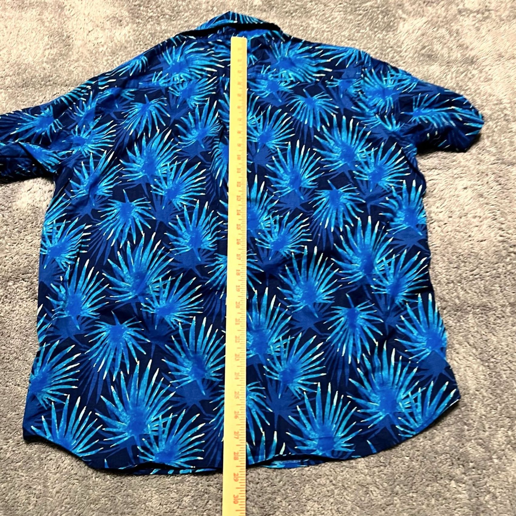 Vineyard Vines Vineyard Vines Shirt Mens Large Button Up Floral Hawaiian Blue Short Sleeve Mens L Blue Floral Hawaiian Shirt Size US L / EU 52-54 / 3 - 5 Thumbnail