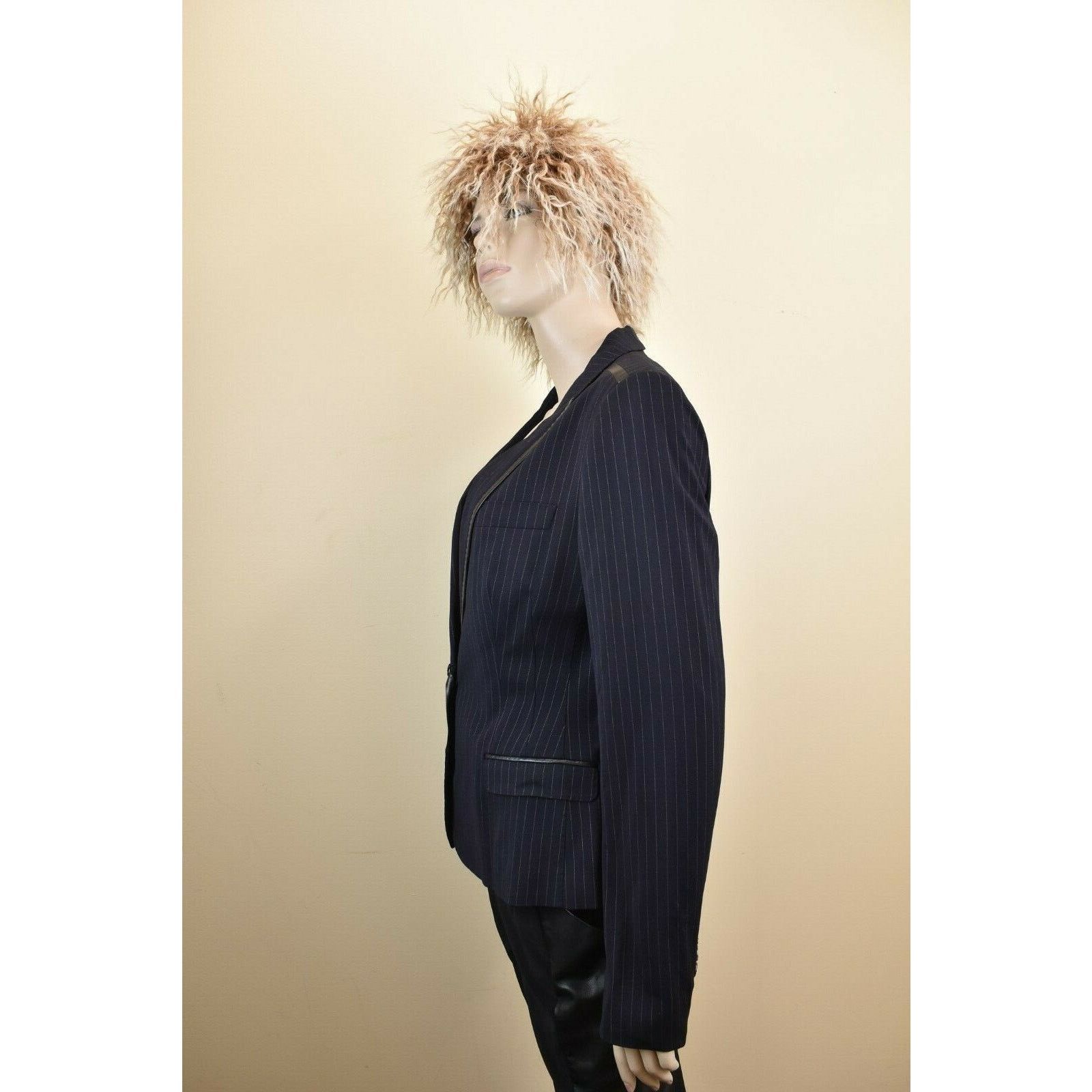 Dolce & Gabbana DOLCE GABBANA DARK NAVY STRIPE WOOL BUTTON BLAZER 50 US 16 Size XXL / US 16-18 / IT 52-54 - 4 Thumbnail