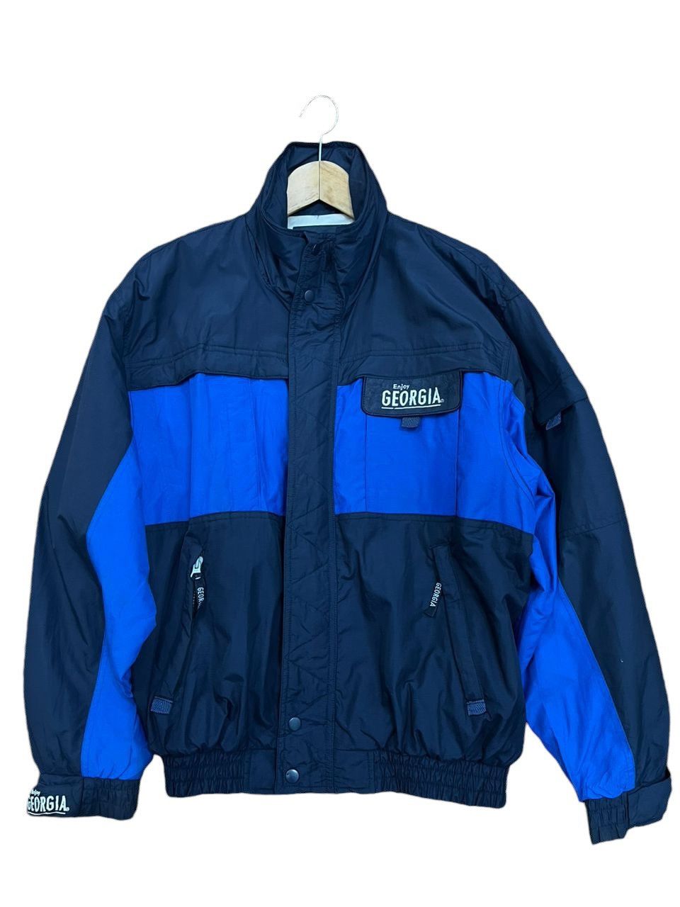 Vintage Enjoy Georgia Coffee Bomber Jacket Size US L / EU 52-54 / 3 - 1 Thumbnail