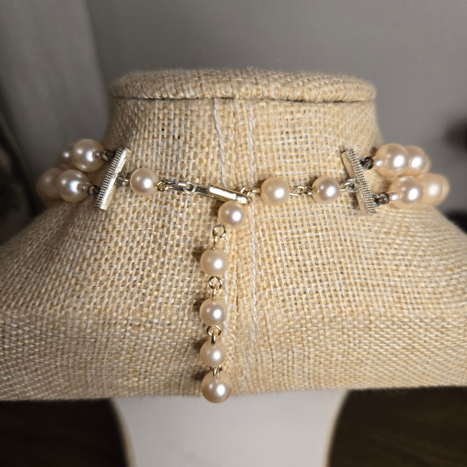 Vintage Vintage Japan Faux Pearl Necklace, Ornate Estate Glam Size ONE SIZE - 9 Thumbnail