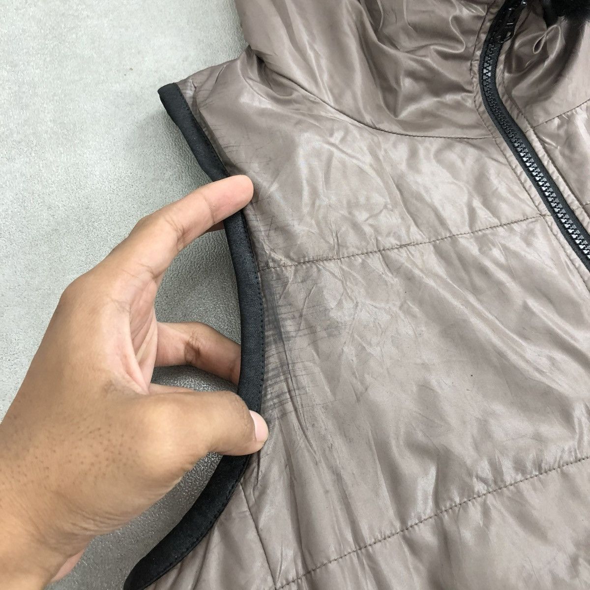 If Six Was Nine × Japanese Brand × Le Grande Bleu (L.G.B.) 2000s Comme Ca Ism Gothic Lgb Goa Punk Down Jacket Fur Vest Size US M / EU 48-50 / 2 - 13 Thumbnail