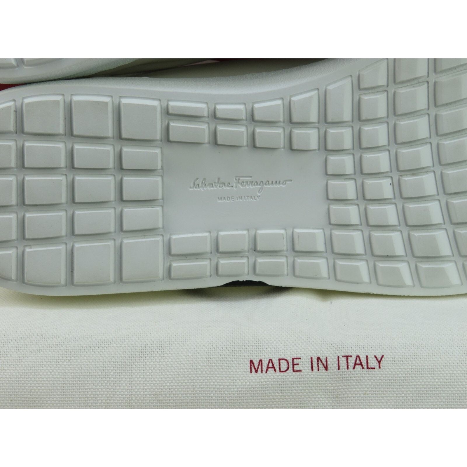 Salvatore Ferragamo FERRAGAMO NUMBER WHITE LEATHER BLACK GANCINI SNEAKERS 10.5 C Size US 10.5 / IT 40.5 - 7 Thumbnail