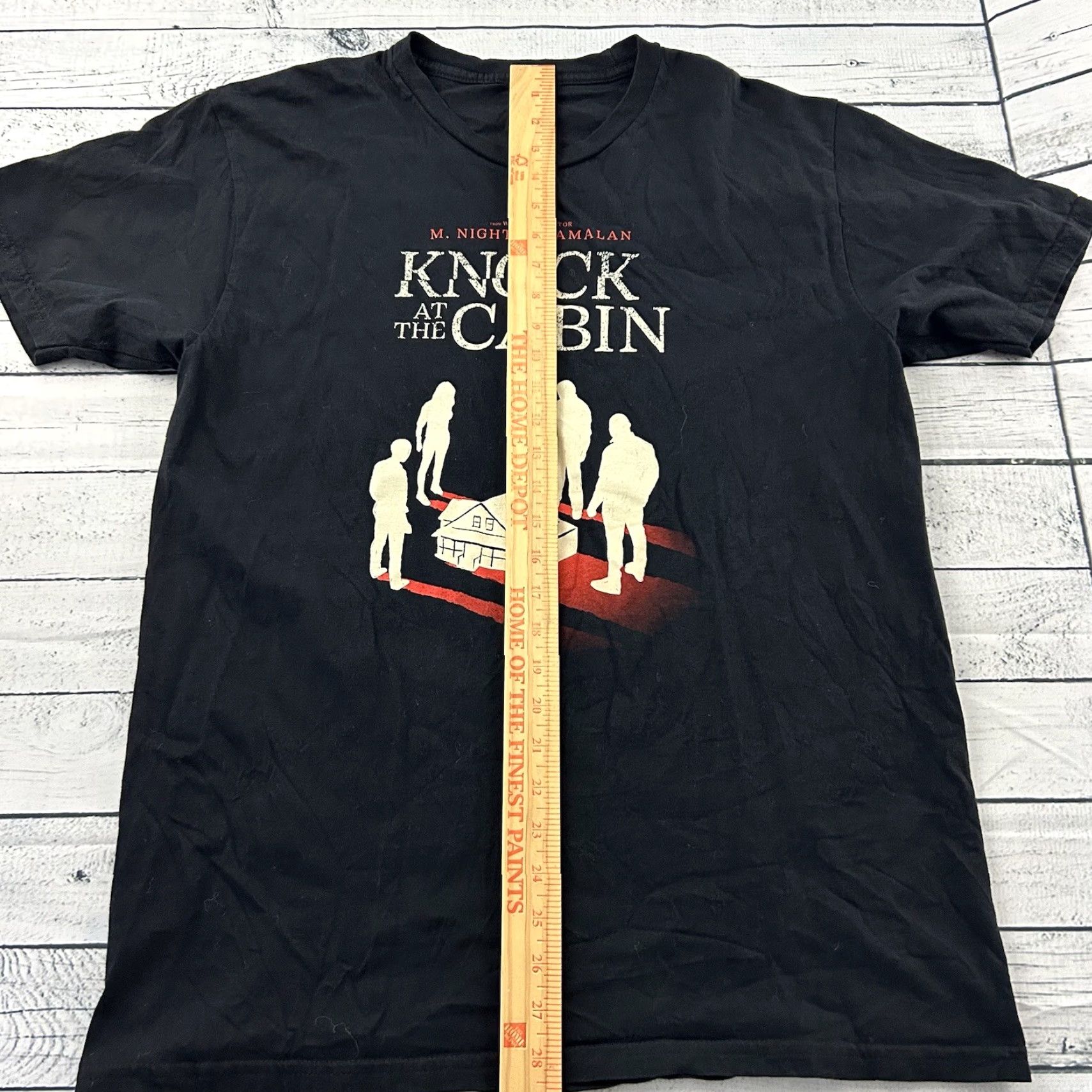 Vintage Knock At The Cabin Promo Short Sleeve T Shirt Men's L Knight Shyamalan Black Movie Shirt Mens Large Size US L / EU 52-54 / 3 - 2 Thumbnail
