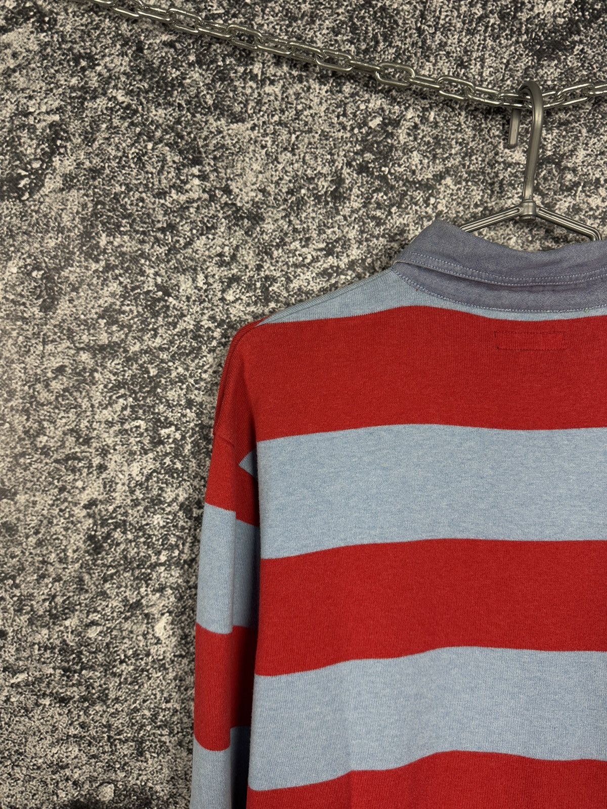 Gant Men’s GANT Long Sleeve Striped Polo Shirt Rugby Style XL Size US XL / EU 56 / 4 - 12 Thumbnail