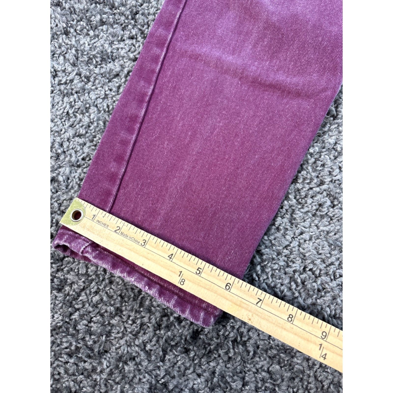 Wrangler VINTAGE Wrangler Mom Jeans 26x27 High Rise Purple Pink Denim 90s Womens Jeans Regular 26 27in Purple 90s Size 26" / US 2 / IT 38 - 3 Thumbnail