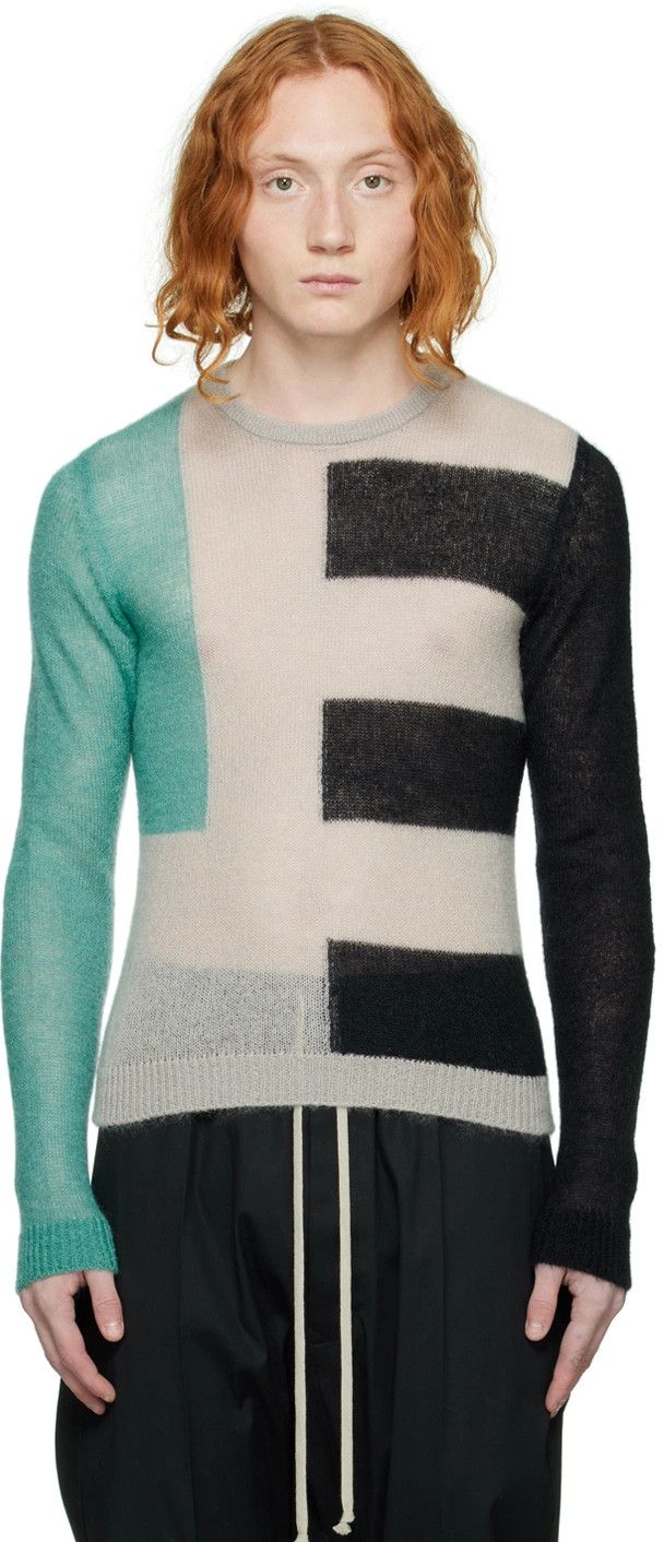Rick Owens o1y0325 Crewneck Sweater in Multicolor Size US M / EU 48-50 / 2 - 1 Thumbnail