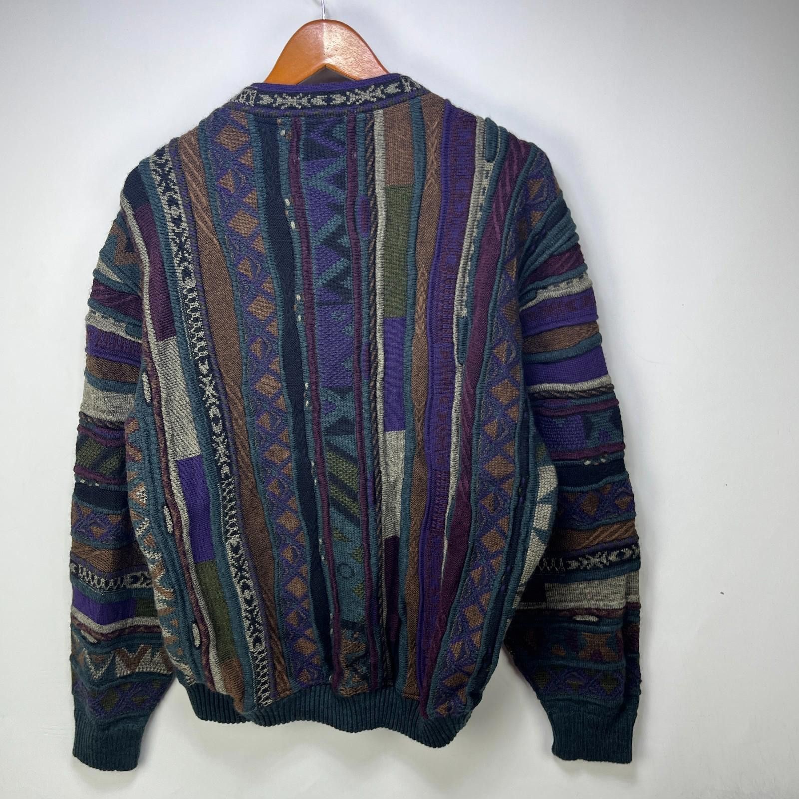 Cabelas Vintage 90s Tosani Coogi Style 3D Knit Sweater Size Medium Size US XL / EU 56 / 4 - 2 Thumbnail