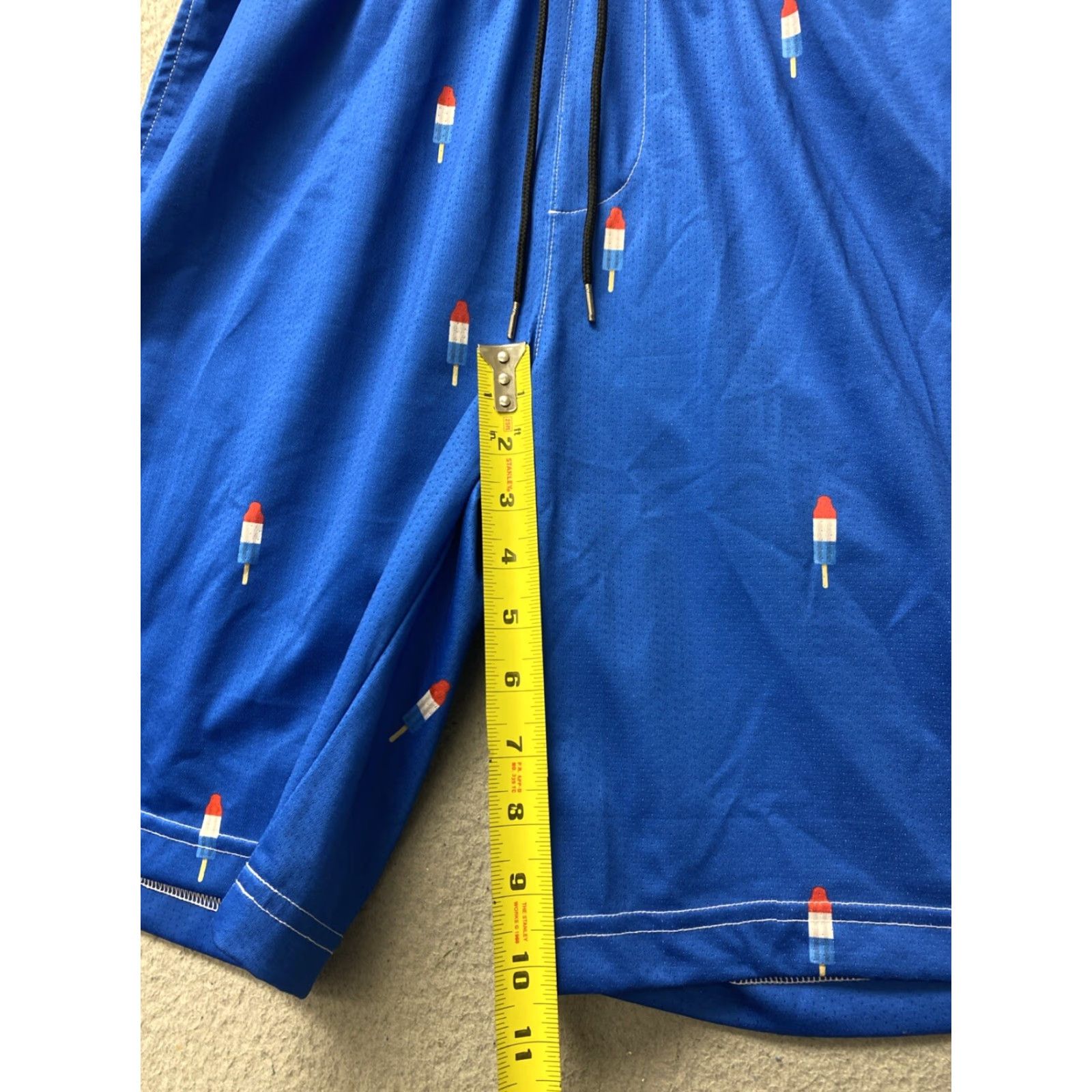 Vintage Lacross Polo Club Trunk Short Men M Blue Popsicle Print Swim 121-46 Size US M / EU 48-50 / 2 - 6 Thumbnail