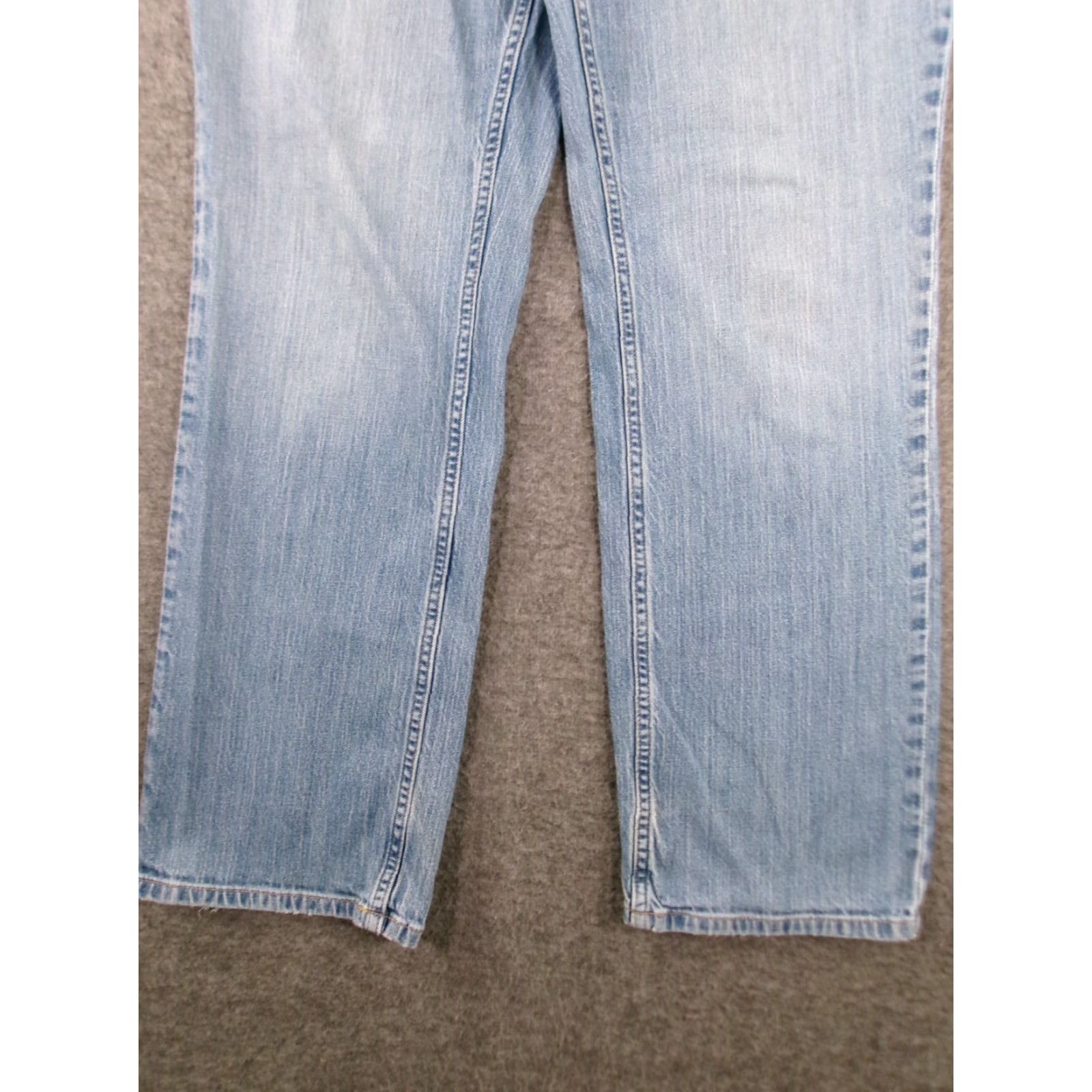 Vintage L.L. Bean Jeans Women 12 Tall Favorite Fit Straight Light Wash Denim 5-Pocket USA Western 80s 90s Logo Retro Size 34" / US 12 / IT 48 - 3 Thumbnail