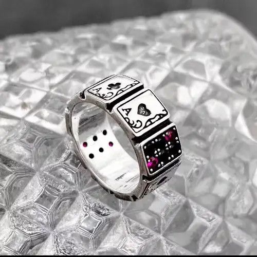Japanese Brand × Vintage Vintage style deck of cards ace ring Size ONE SIZE - 4 Thumbnail