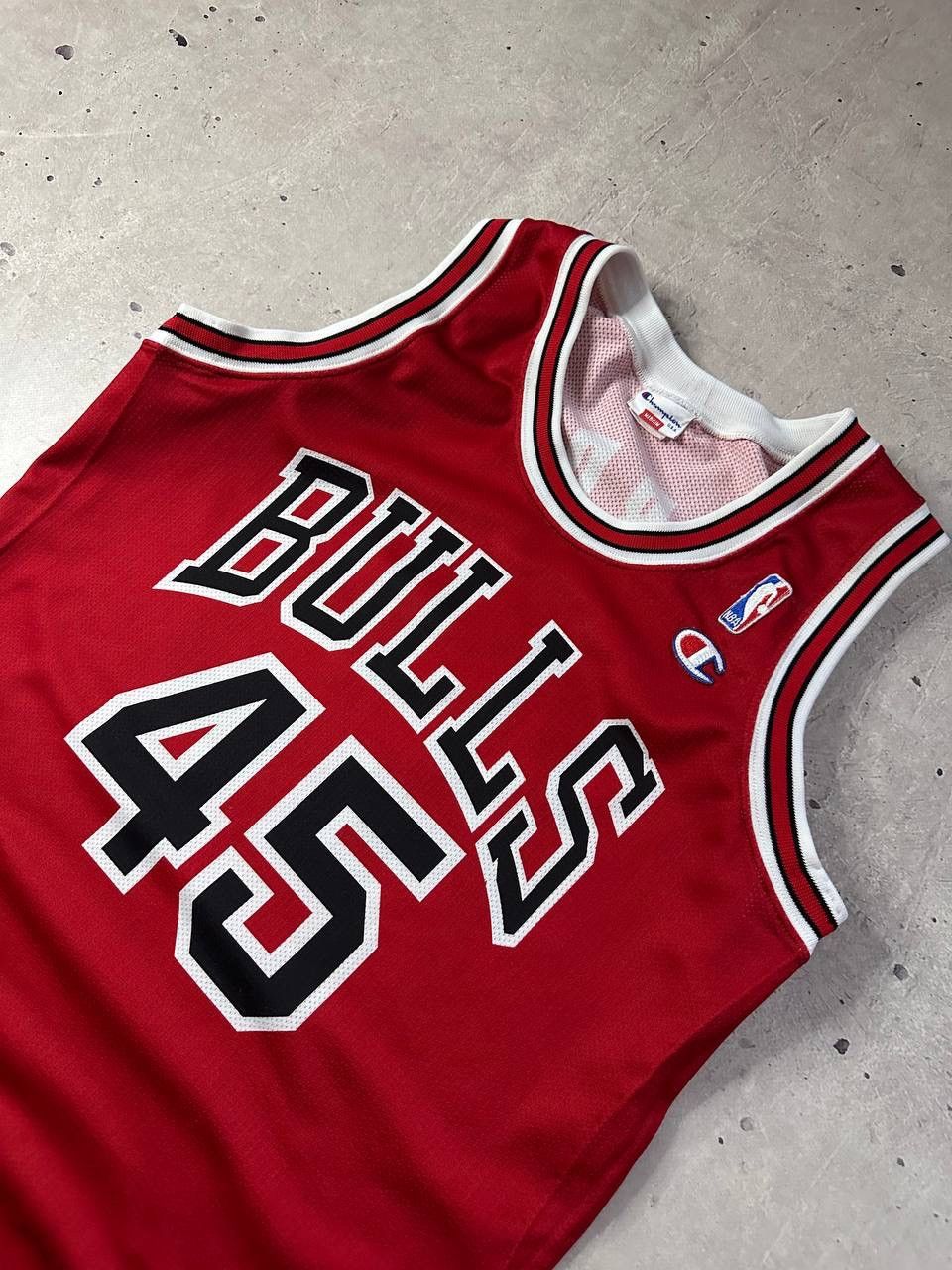 Champion Champion Chicago Bulls Michael Jordan #45 Red Jersey Vintage Size US M / EU 48-50 / 2 - 2 Thumbnail