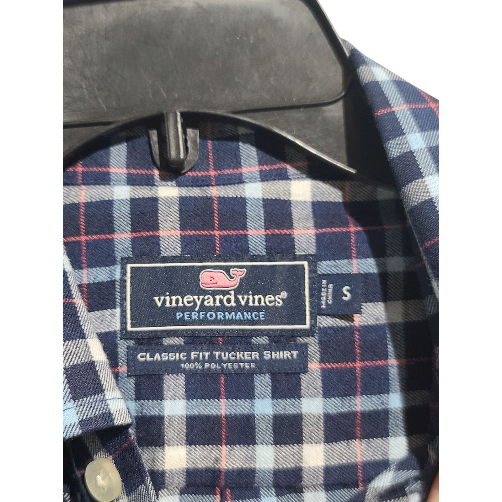 Vineyard Vines Vineyard Vines Blue Check Classic Fit Tucker Flannel Shirt Size US S / EU 44-46 / 1 - 4 Thumbnail