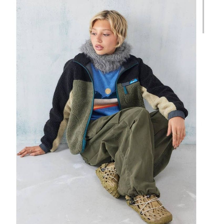Urban Outfitters New Urban Outfitters Kavu Paneled Fleece Jacket $120 X-SMALL Size XS / US 0-2 / IT 36-38 - 4 Thumbnail