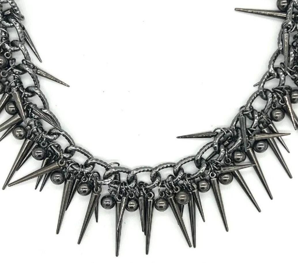 Jewelry Punk Black Gun Plated Rivet Metal Biker Pants Chain Size ONE SIZE - 6 Thumbnail
