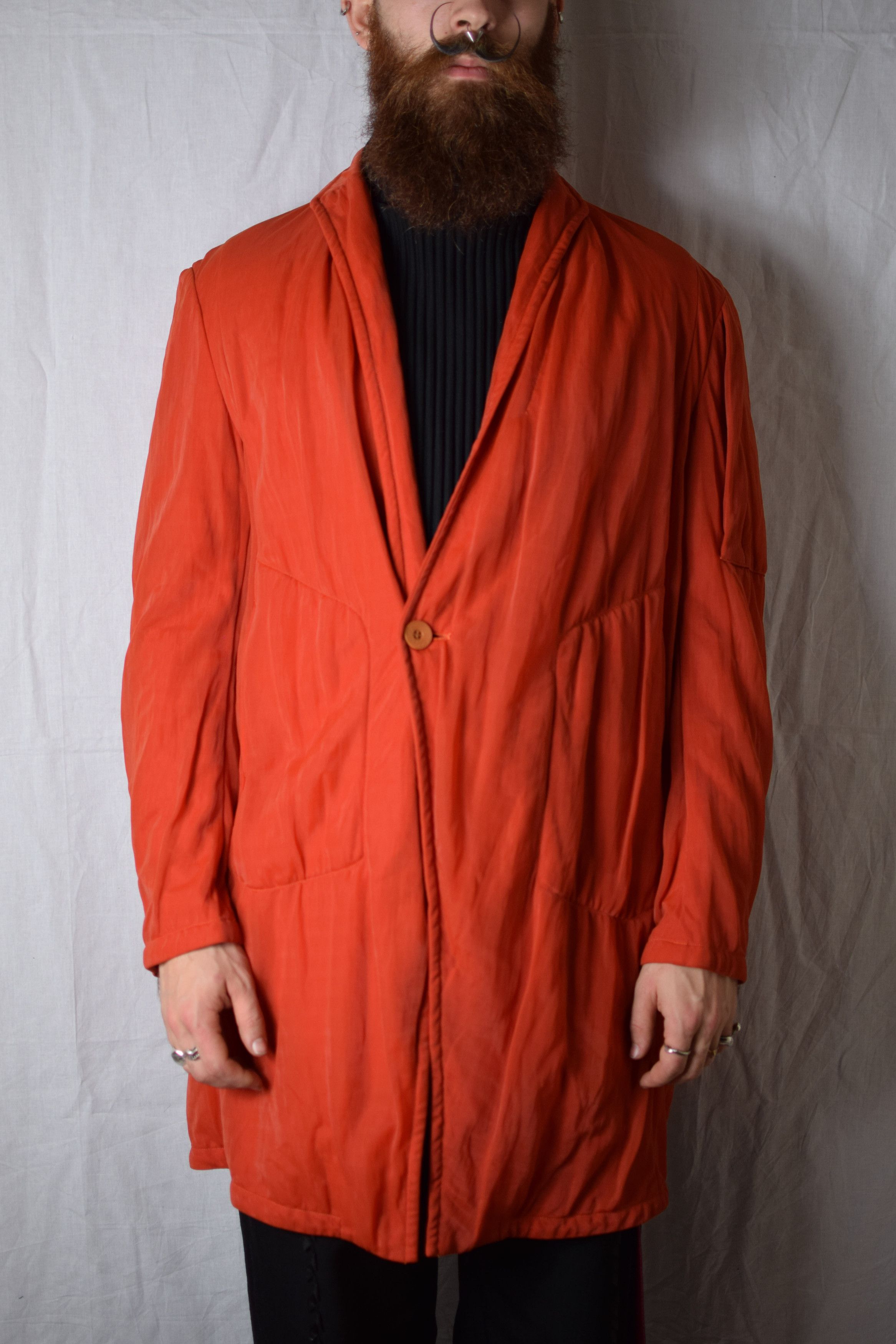 Julius Julius AW18 Divided Sample Vermillion Jacket - 677JAM2-VM Size US L / EU 52-54 / 3 - 4 Thumbnail