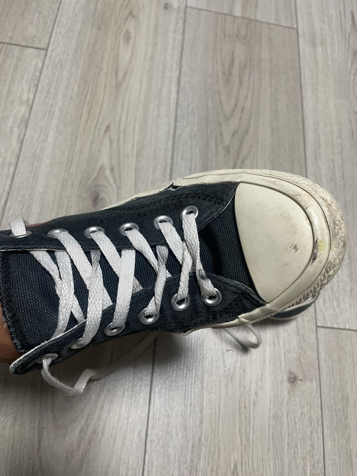 Comme des Garcons Comme des Garçons x Converse Play Black Low Sneakers US 6 Size US 6 / EU 39 - 15 Thumbnail