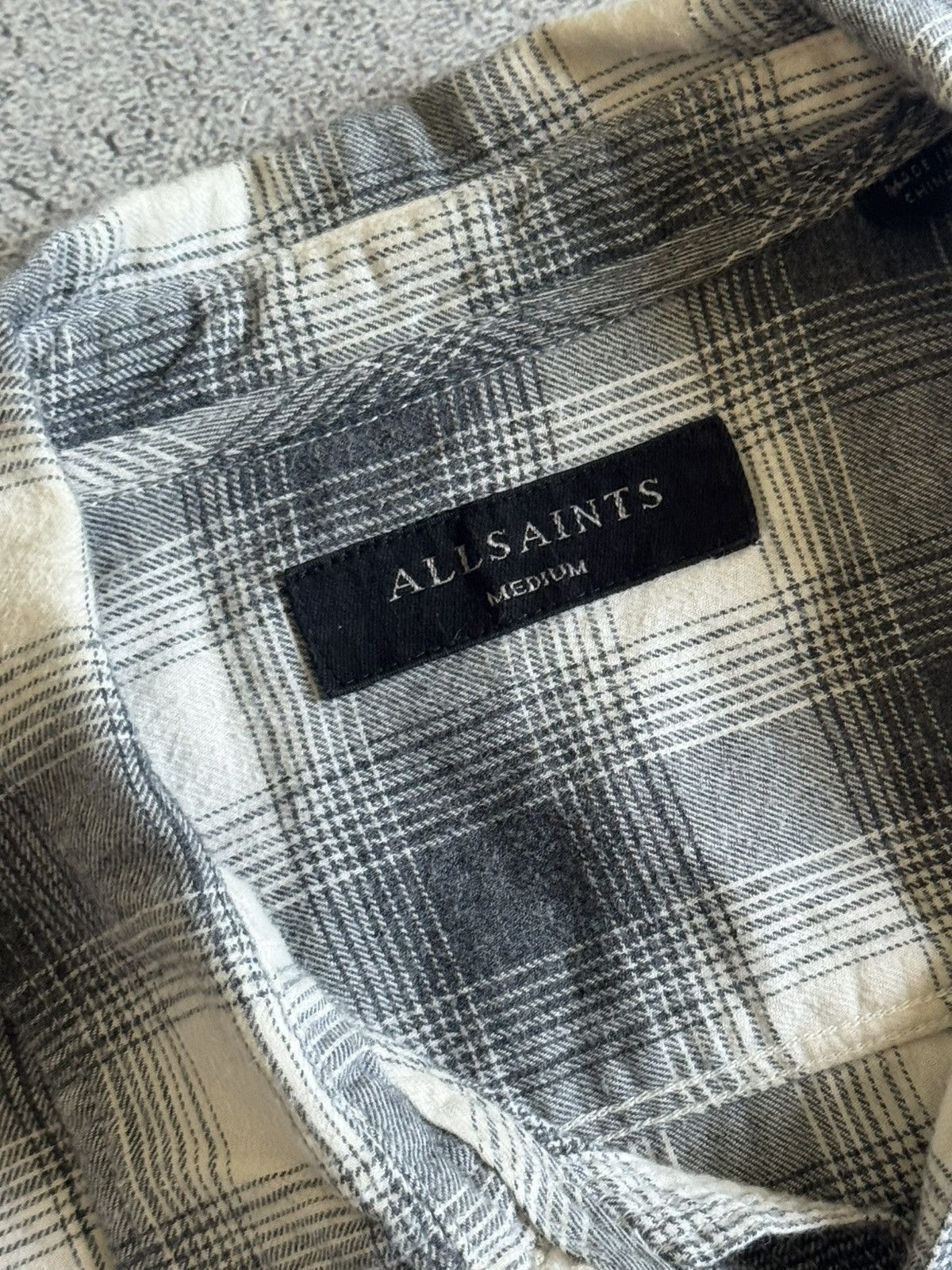 Allsaints AllSaints M Dogwood LS shirt flannel button up long sleeve Size US M / EU 48-50 / 2 - 6 Thumbnail
