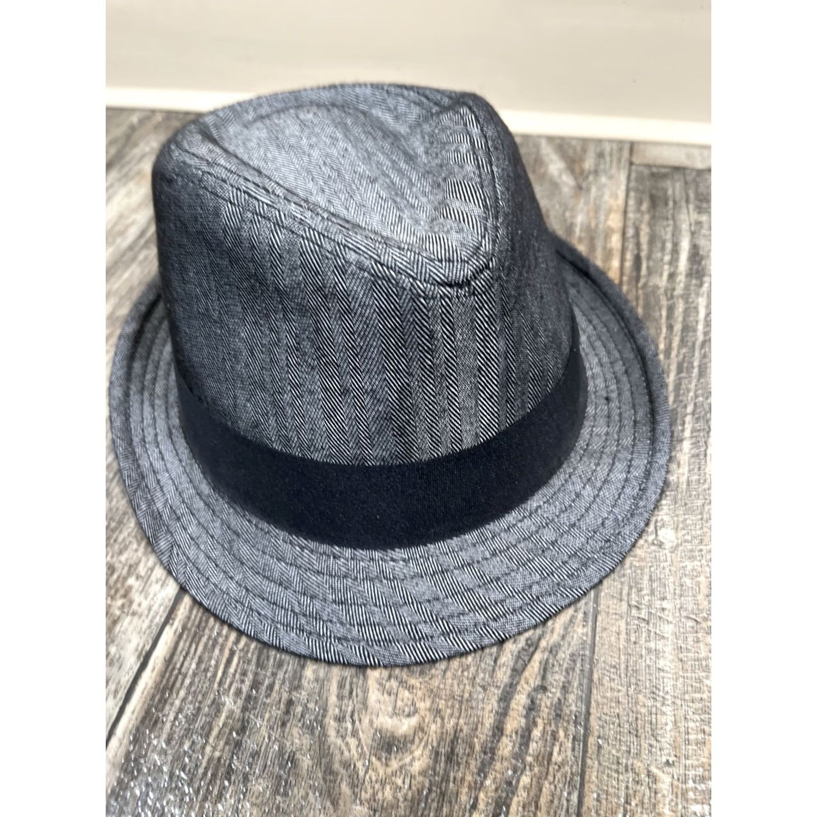 Stetson Stetson Fedora Hat Gray Cotton Blend Knit Lightweight Classic Classic Fedora Men Large / XL 23-1/4” 7-3/8 Size ONE SIZE - 5 Thumbnail