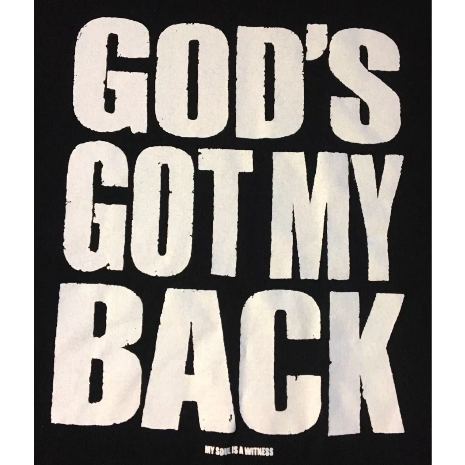 Vintage Vtg Gods Got My Back Shirt XL Jesus Christ Bible Funny Joke Grunge Biker 90s Y2K Size US XXL / EU 58 / 5 - 4 Thumbnail