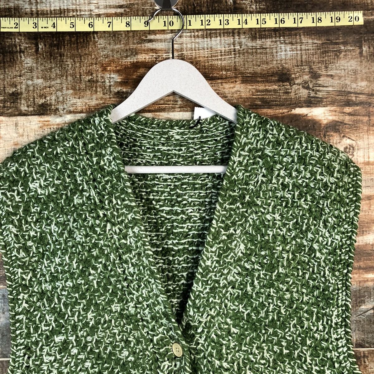 Handmade Hand Made vintage Green Vest Knitwear #A2190 Size US M / EU 48-50 / 2 - 4 Thumbnail