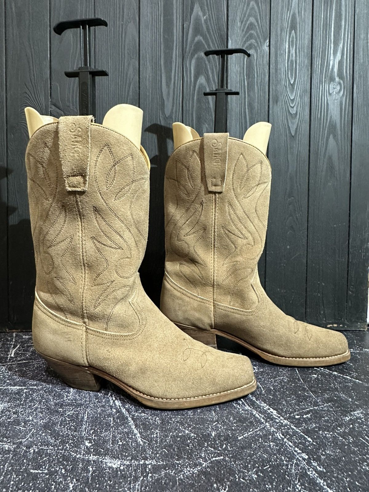 Sancho Boots Sancho Suede Western Cowboy Boots size 45 Size US 11 / EU 44 - 3 Thumbnail