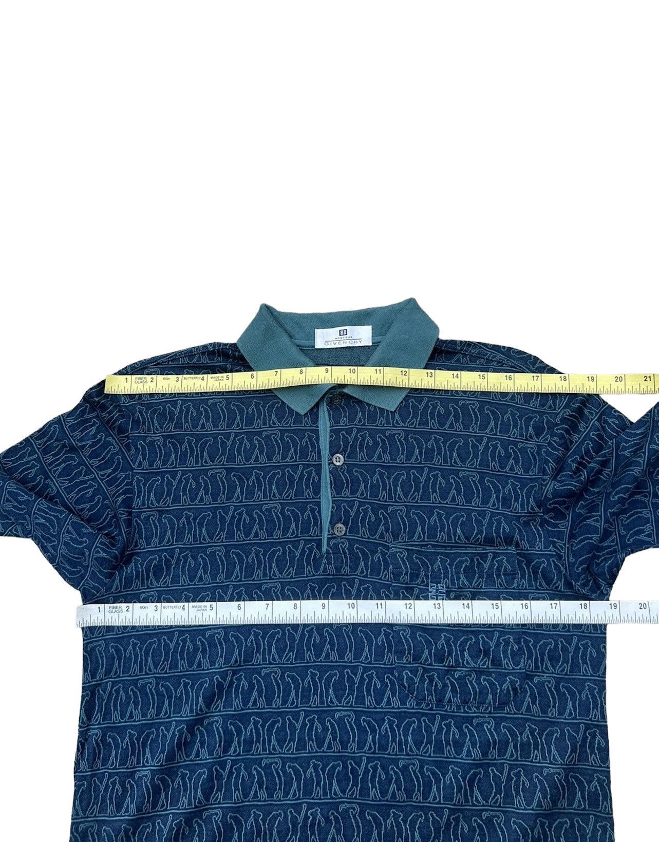 Vintage Monsieur Givenchy Italy " Art of Golfing " Polo Shirt Size US S / EU 44-46 / 1 - 3 Thumbnail