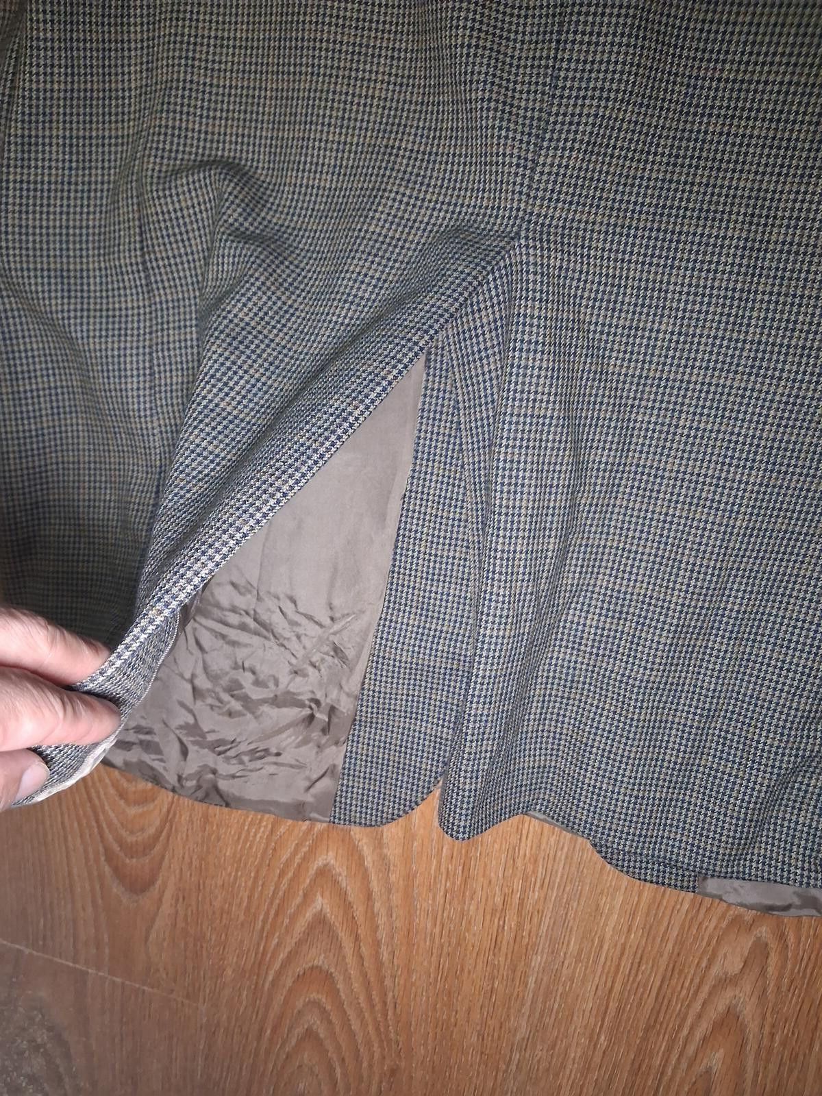Polo Ralph Lauren Chaps Ralph Lauren Sport Coat 42XL Beige Houndstooth Silk Size 42L - 10 Thumbnail