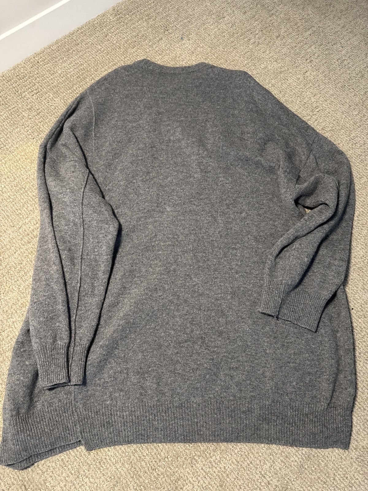 Raf Simons Raf Simons Grey Knit Patches Sweater Size US M / EU 48-50 / 2 - 2 Thumbnail