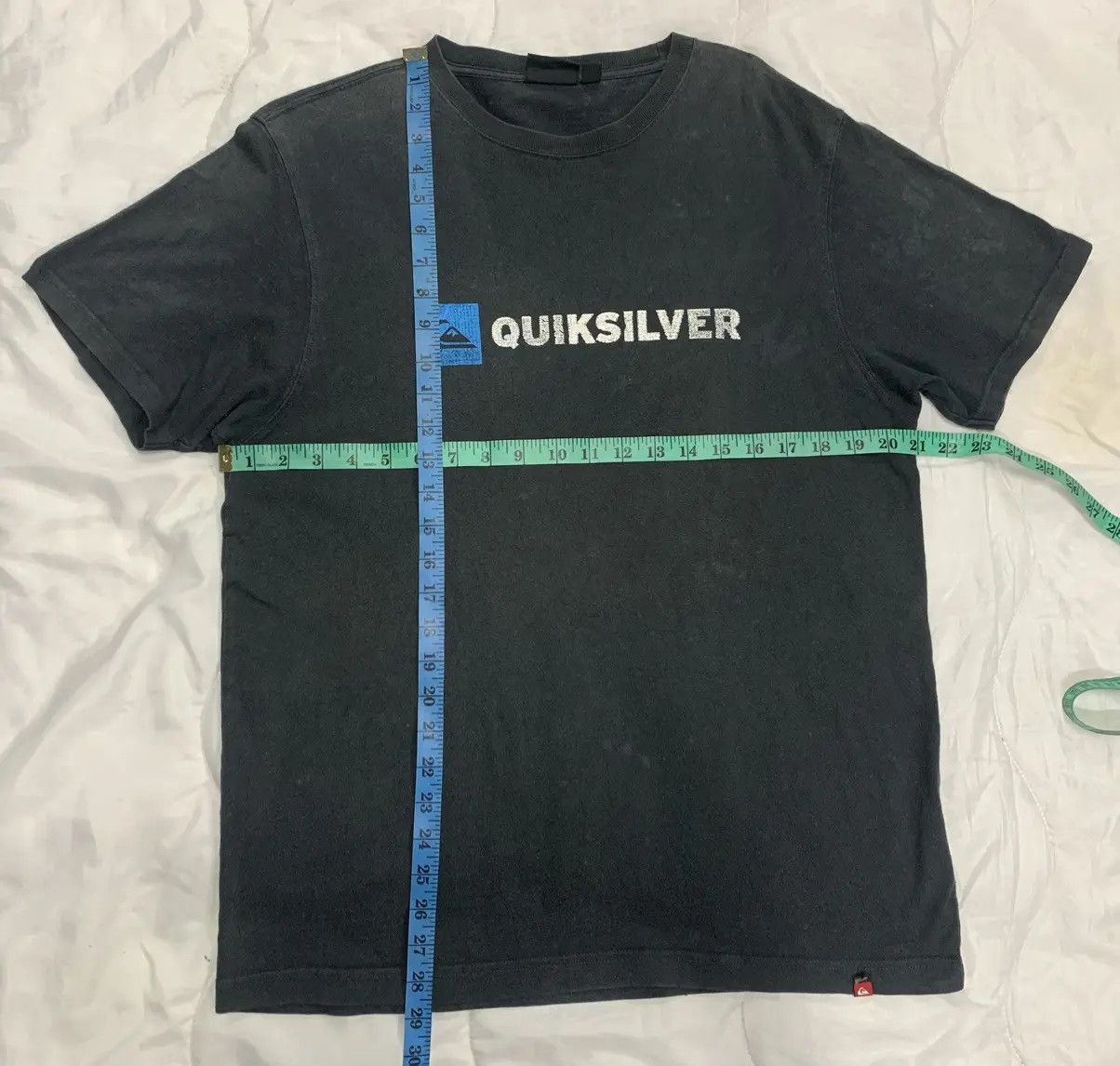 Quiksilver CRAZY 🔥 VINTAGE QUICKSILVER FADED BLACK T-SHIRT. Size US L / EU 52-54 / 3 - 3 Thumbnail