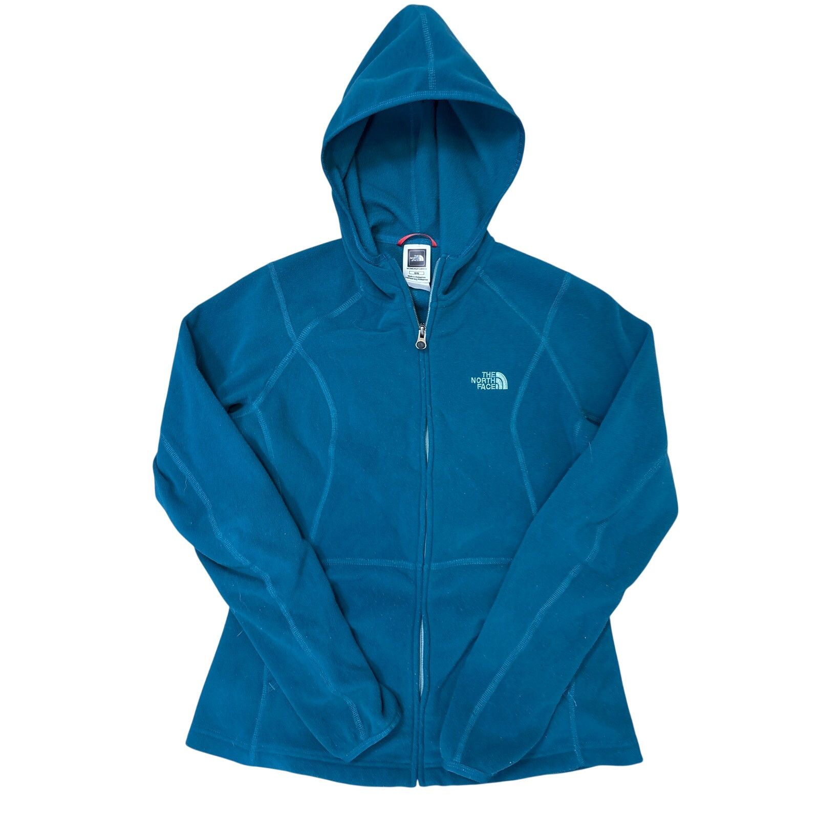 The North Face The North Face Teal full zip hooded polartec classic fleece Size M / US 6-8 / IT 42-44 - 3 Thumbnail