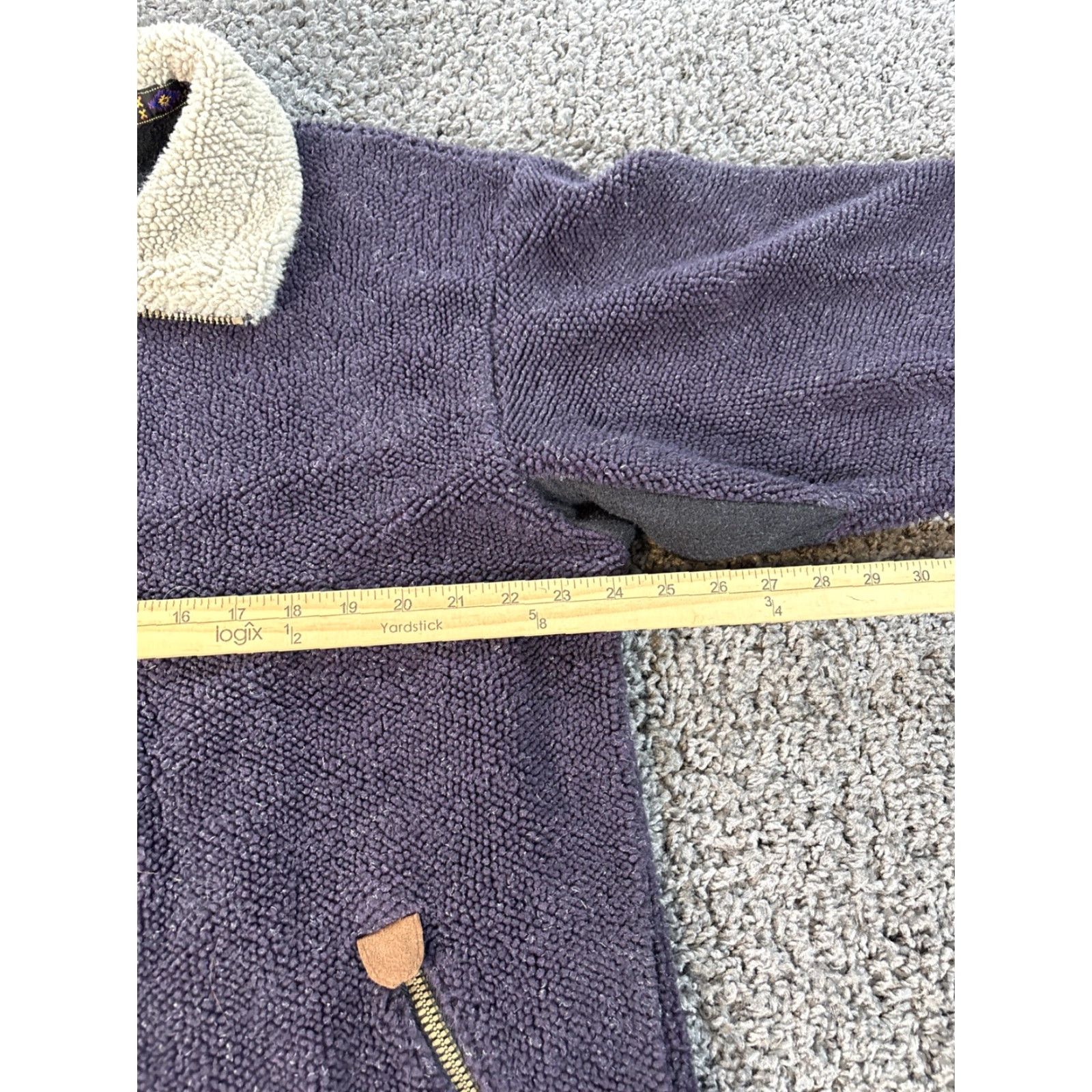 Vintage VINTAGE Kuhl ALF Sherpa Deep Pile Zip Jacket USA Mens XL Purple Aztec 90s Outdoor Hiking Tropical? Size US XL / EU 56 / 4 - 3 Thumbnail
