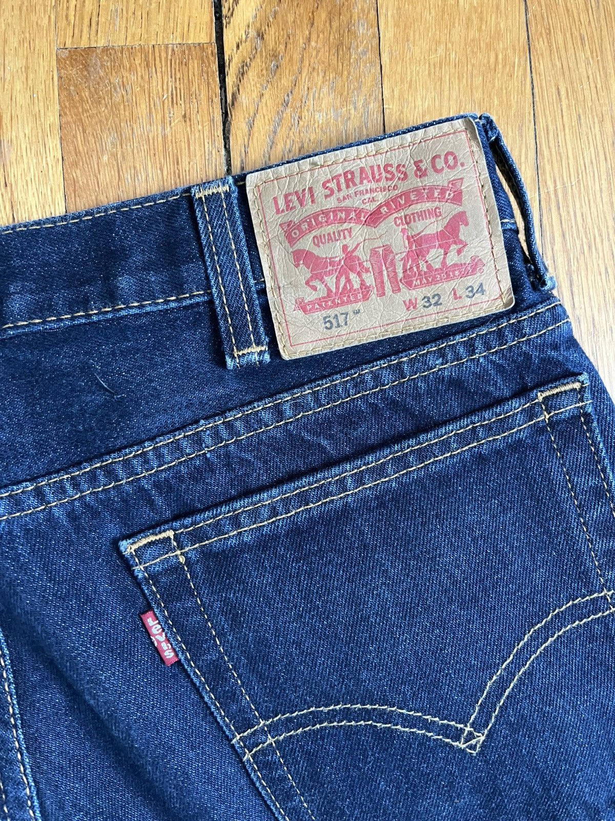 Levi's Custom "GPS" Denim Jeans 1 Of 1 - Men's Size 32x34 Size US 32 / EU 48 - 7 Thumbnail