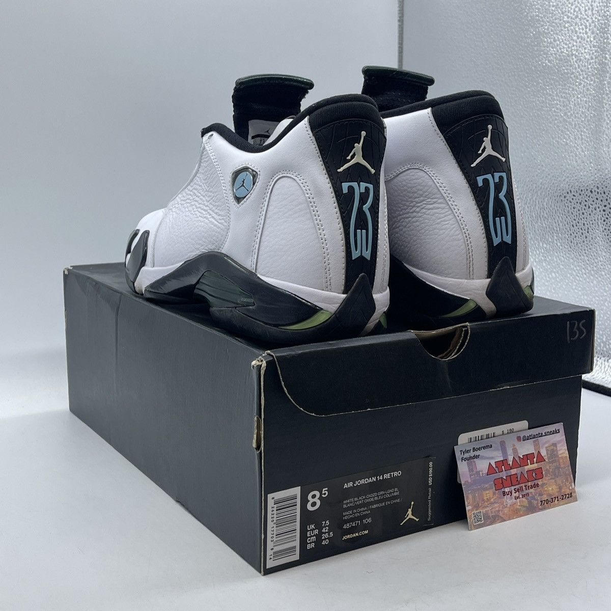 Jordan Brand Air Jordan 14 oxidized green Size US 8.5 / EU 41-42 - 4 Thumbnail