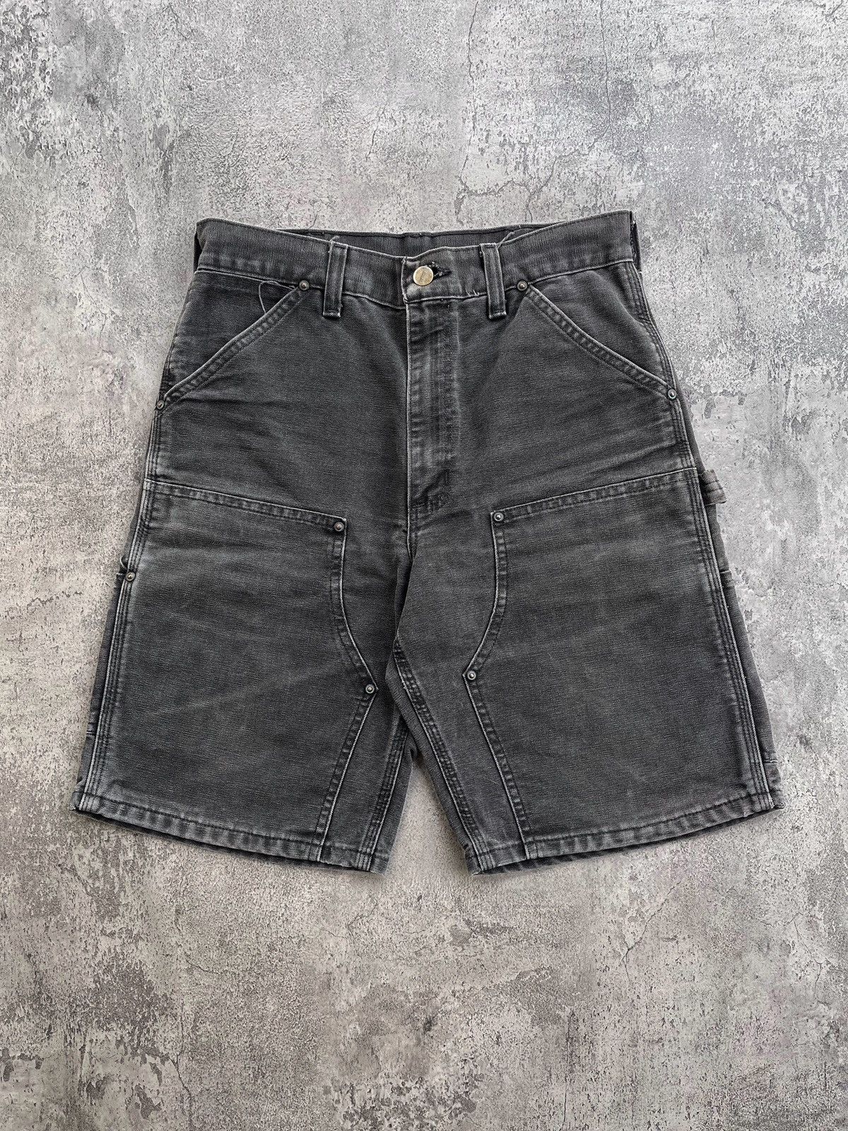 carhartt - CARHARTT ダブルニー 墨黒◎ペンキ◎ヒゲ◎フェード