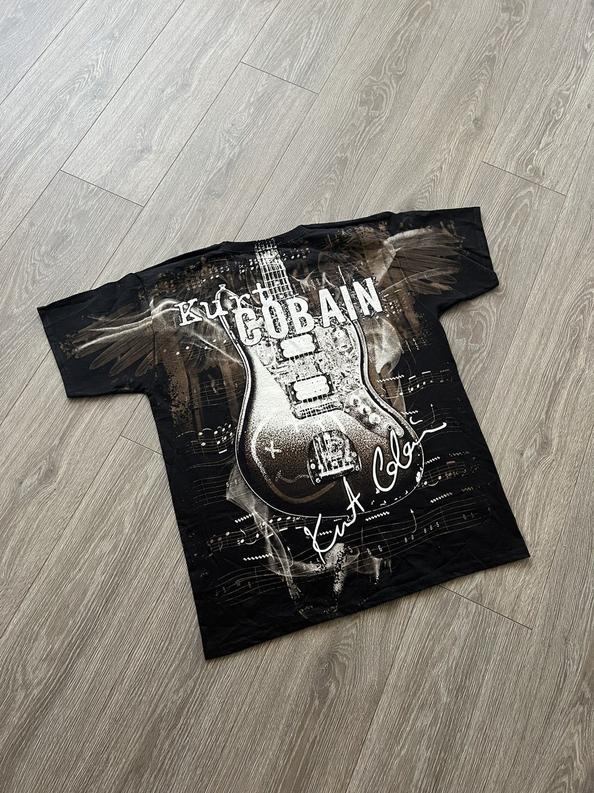 Band Tees × Nirvana 💥💥 Kurt Cobain Nirvana Band Tee Over Print Size US L / EU 52-54 / 3 - 17 Thumbnail