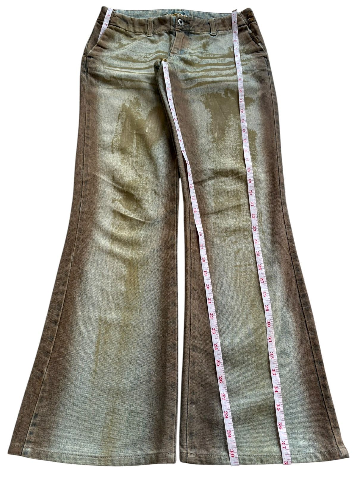 Japanese Brand Vintage Japanese Brand Rusty Mud Wash Bootcut Flare Jeans Size 28" / US 6 / IT 42 - 14 Thumbnail