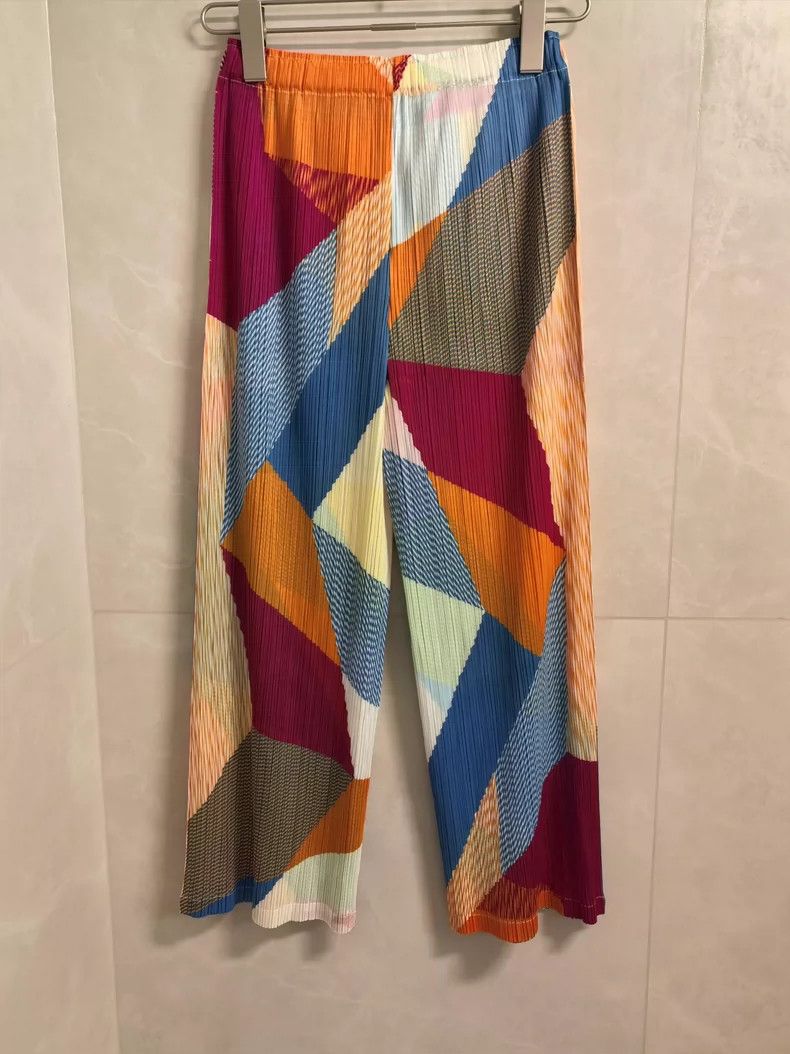 Issey Miyake issey miyake size:3 Wide-leg pants in color blocks Size 42" / US 20 - 2 Thumbnail
