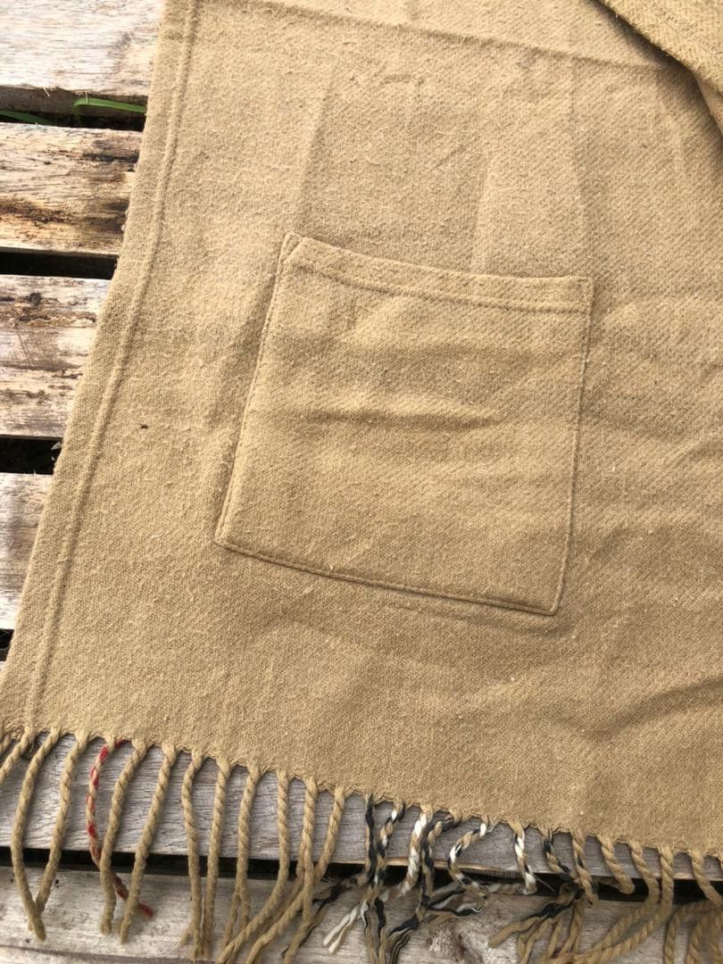 Designer × Vintage Sovrano Milano Italy Oversize Scarf With Double Pocket Size ONE SIZE - 4 Thumbnail