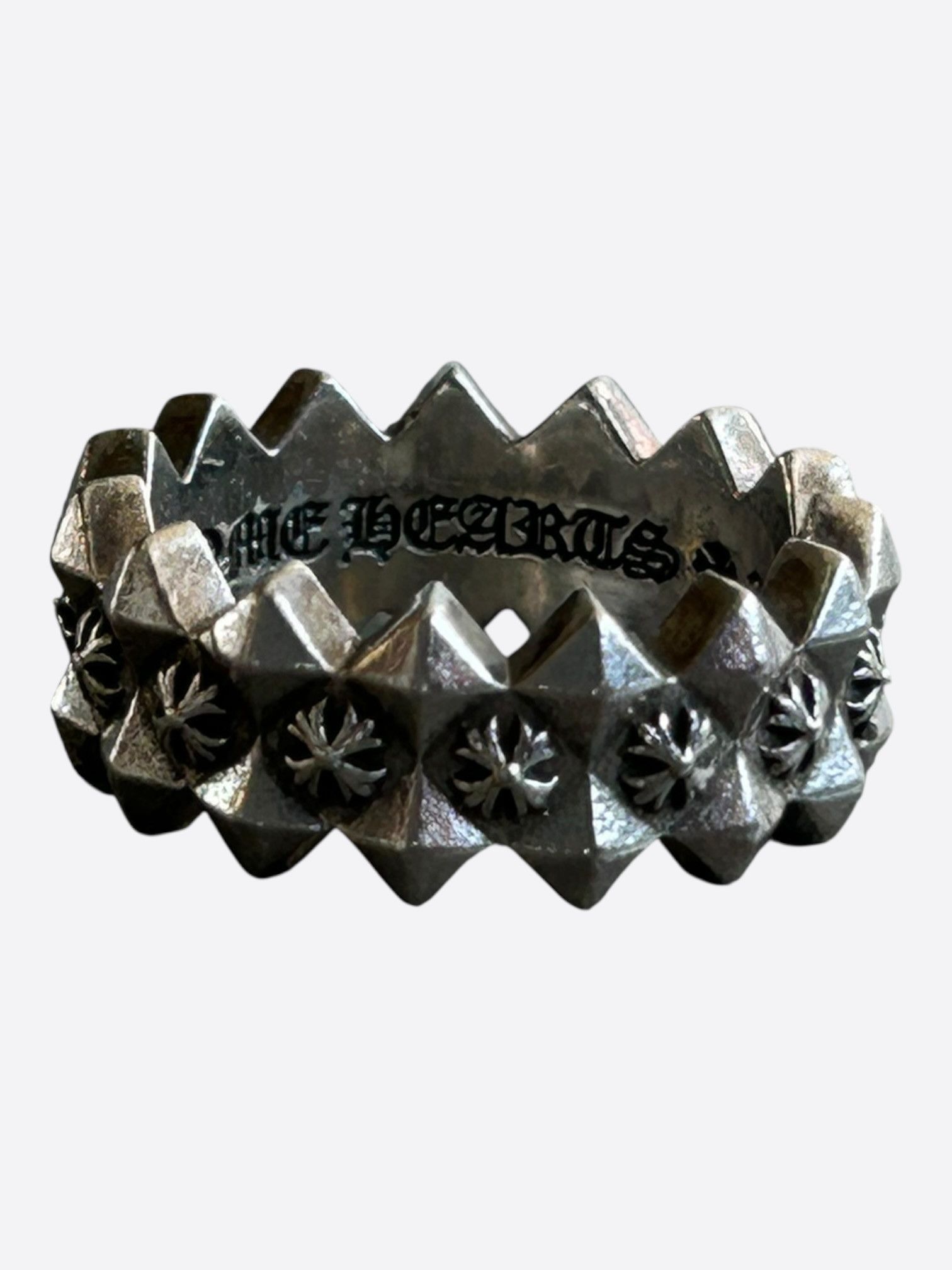 Chrome Hearts Chrome Hearts Silver Pyramid Plus Ring Size ONE SIZE - 2 Thumbnail
