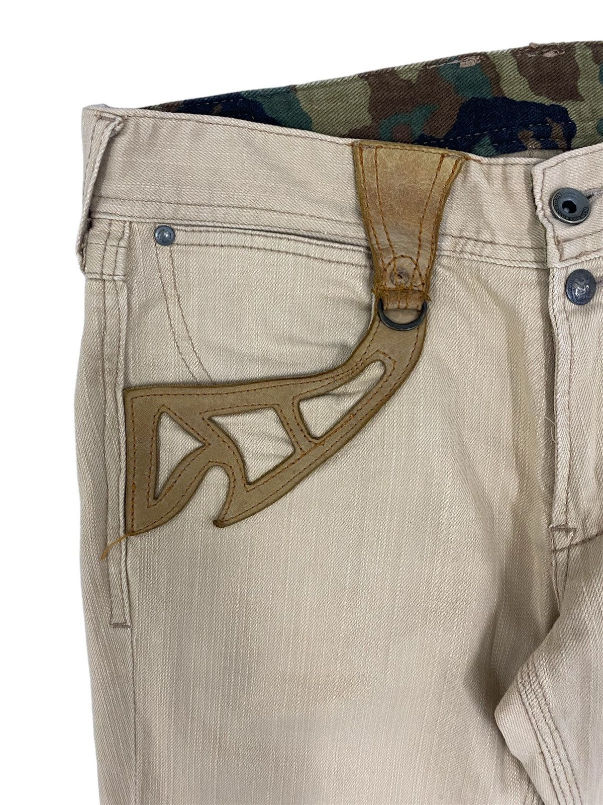 Hysteric Glamour NicoleClubForMen Japan Leather Pockets Jeans Size US 31 - 10 Thumbnail