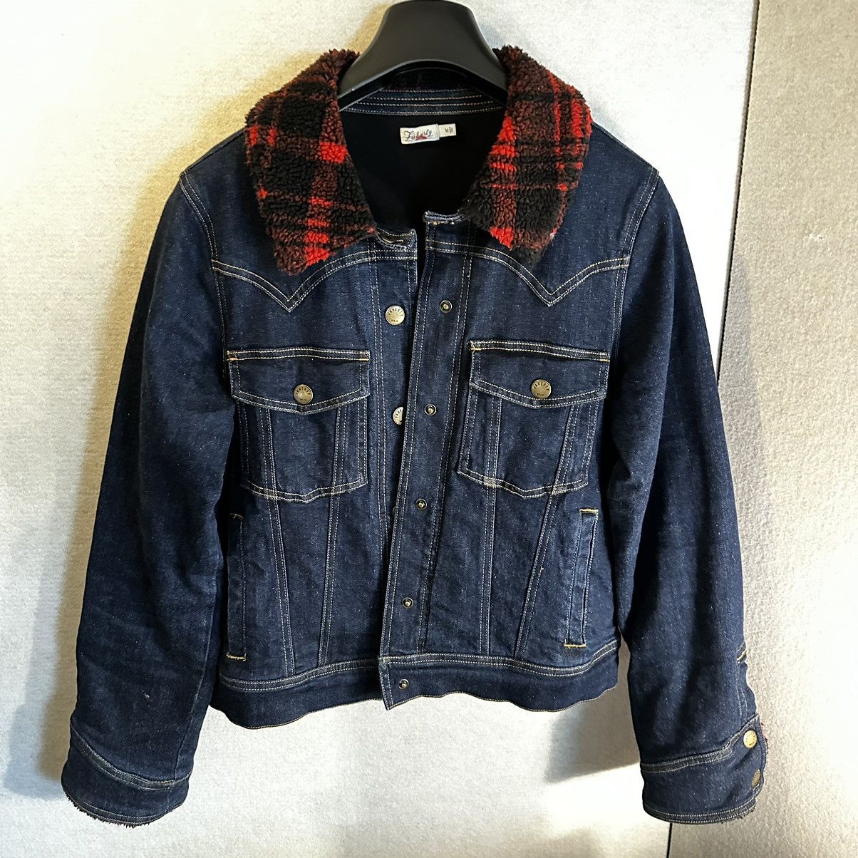 Faherty Faherty Denim Jacket with Fleece-Lined Collar and Cuffs Size M / US 6-8 / IT 42-44 - 1 Thumbnail
