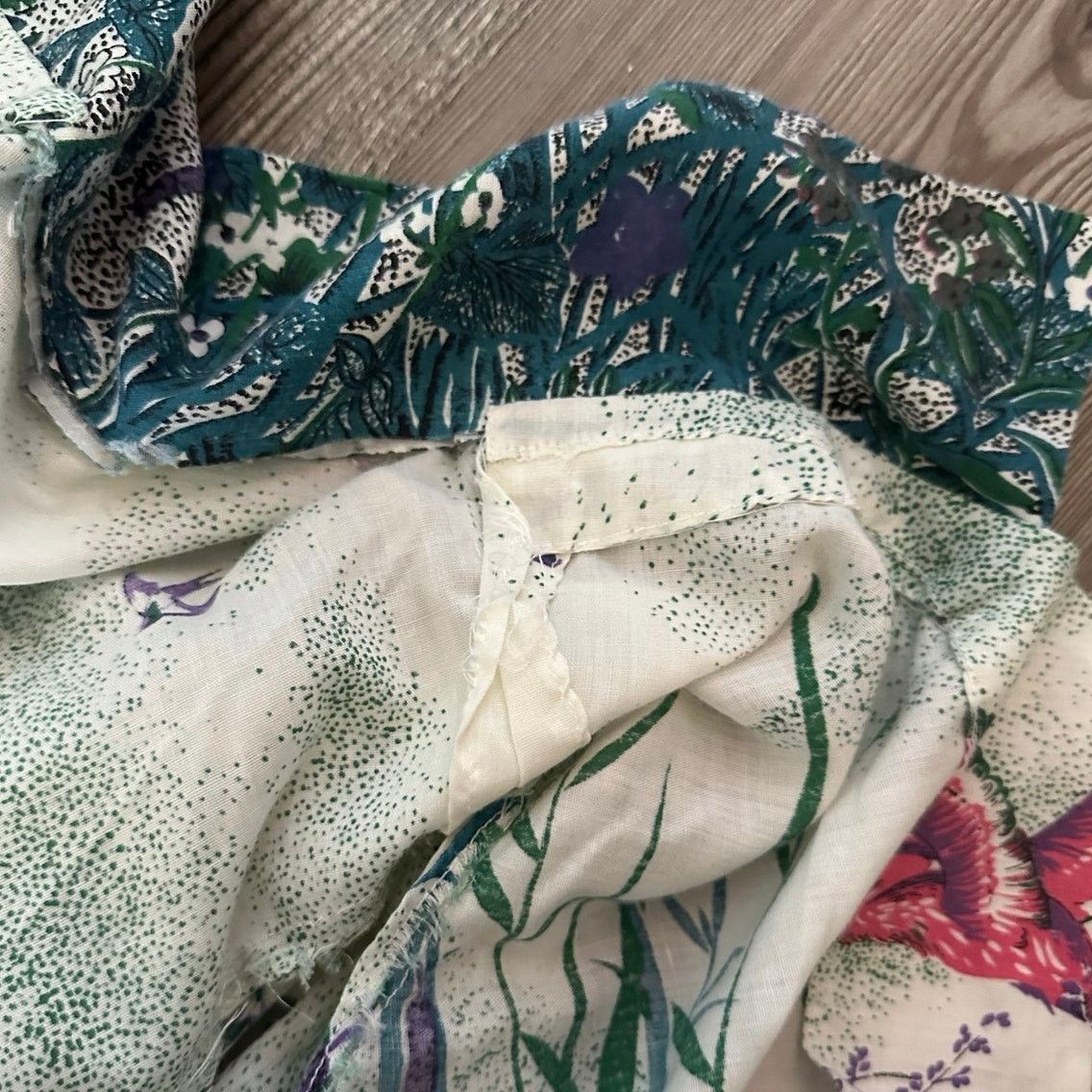 Handmade handmade floral green white button up shirt Size S / US 4 / IT 40 - 3 Thumbnail