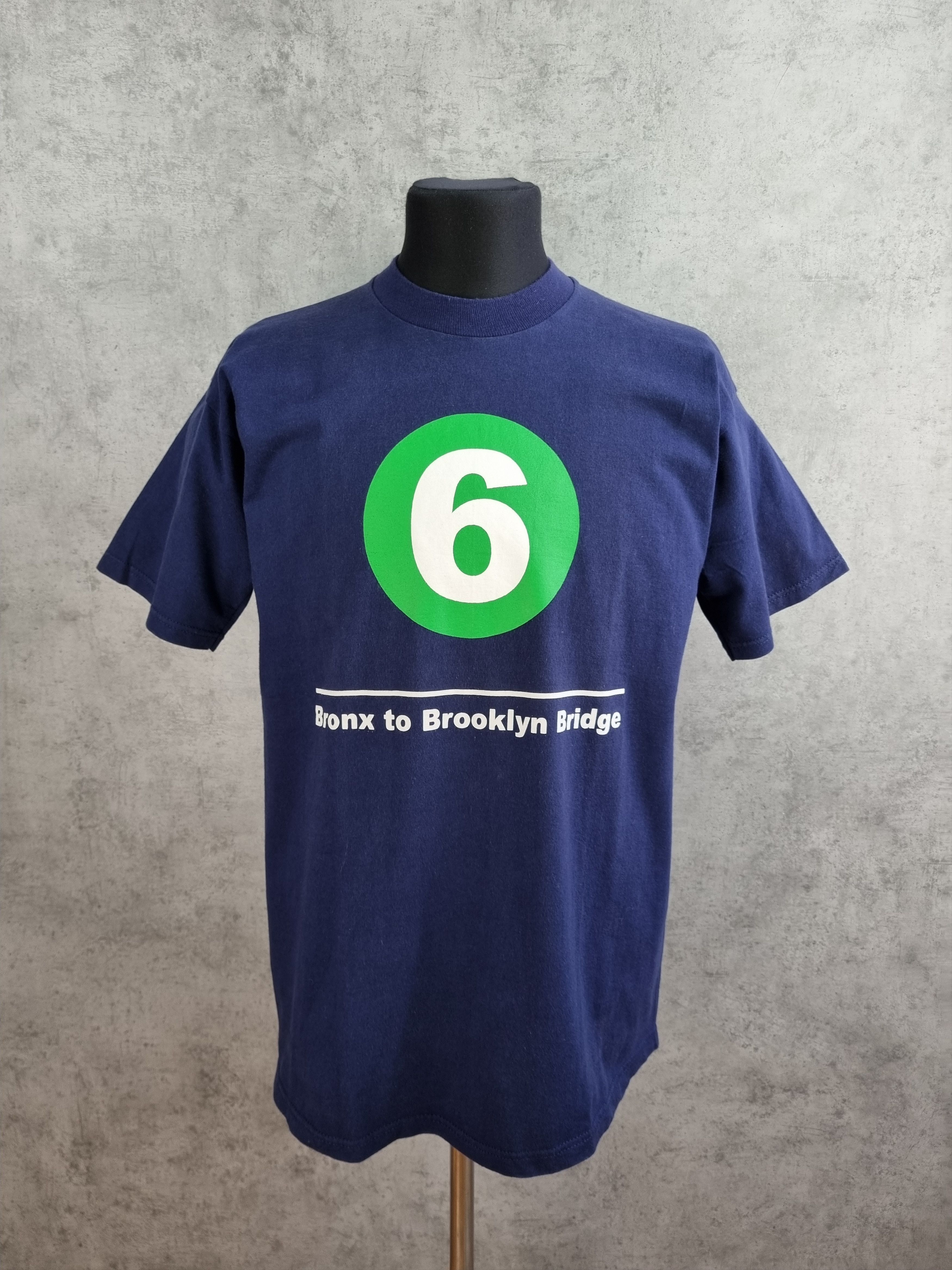Vintage Rare 90s NEW YORK NY Metro Promo tee shirt 6 line Bronx Size US L / EU 52-54 / 3 - 1 Thumbnail