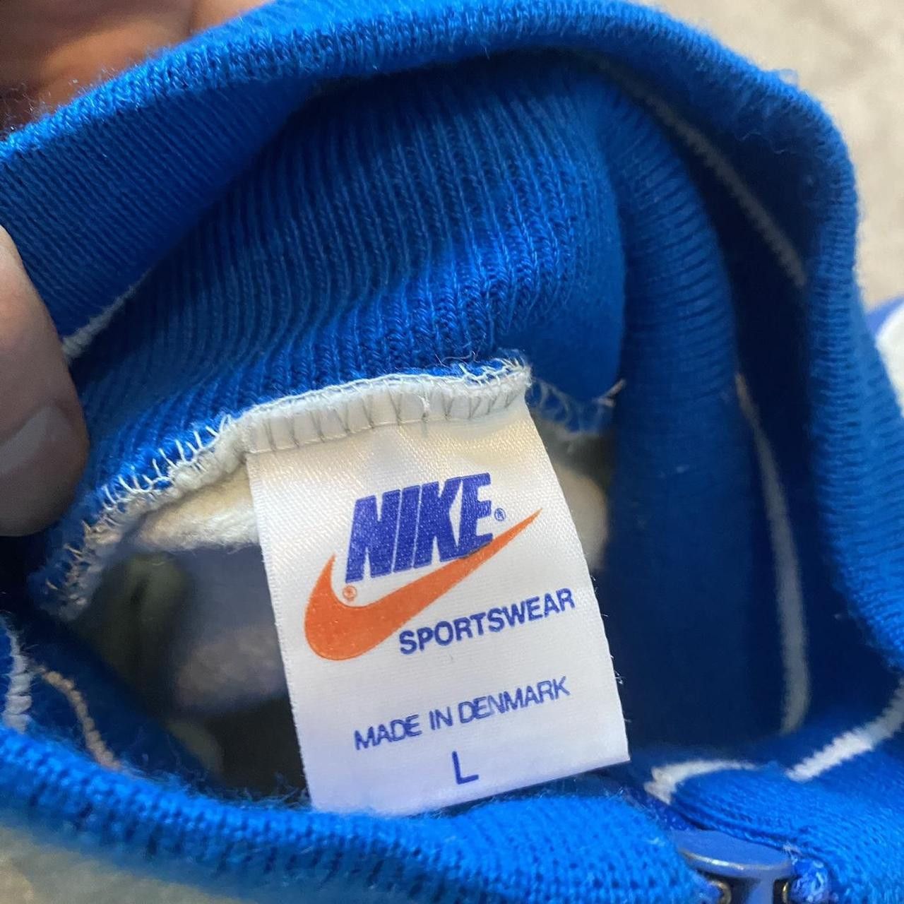 Nike 80s Nike ZIP Sweatshirt Boxy Vintage Sportswear Size US L / EU 52-54 / 3 - 2 Thumbnail